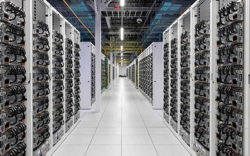 Liquid-cooled AI server racks in hyperscale data center deployment supported by ToneCooling Texas LLC